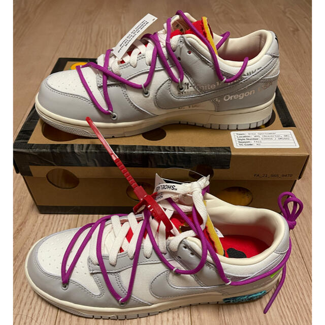NIKE DUNK LOW off-white Lot45 size27.5cmのサムネイル