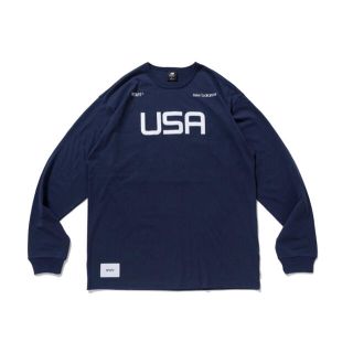 ダブルタップス(W)taps)のWTAPS New Balance ACADEMY LS TEE ネイビー(Tシャツ/カットソー(七分/長袖))