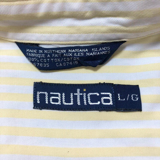 NAUTICA(ノーティカ)の【ノーティカ】ポケット刺繍ロゴロンドンストライプクレイジーパターンシャツ 90s メンズのトップス(シャツ)の商品写真