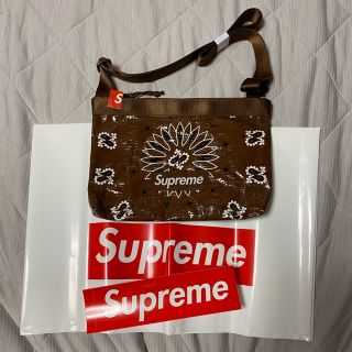 シュプリーム(Supreme)のSupreme Bandana Tarp Side Bag 新品　ブラウン(ショルダーバッグ)