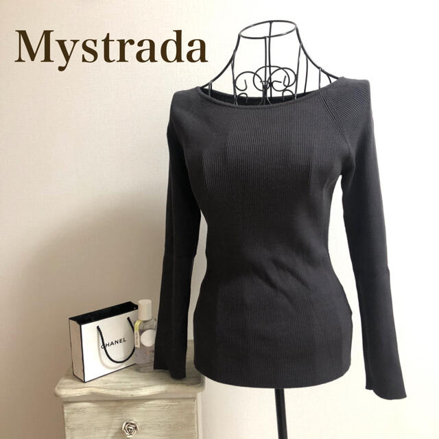 Mystrada(マイストラーダ)のMystrada★マイストラーダ★ボートネックニット レディースのトップス(ニット/セーター)の商品写真