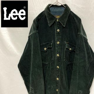 リー(Lee)のLEE リー 太畝 コーデュロイシャツ ワークシャツ ブラック M(シャツ)