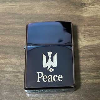 【新品未使用】Peace ZIPPO ブルーチタン