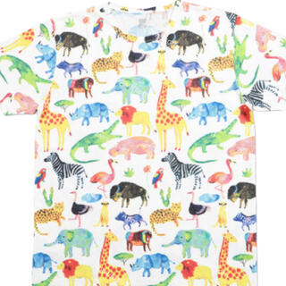 グラニフ(Design Tshirts Store graniph)のアニマルプリントTシャツ/サファリアニマルズ　graniph(Tシャツ/カットソー(半袖/袖なし))
