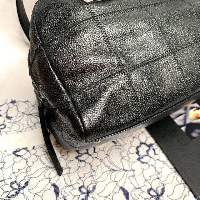 CHANEL(シャネル)のCHANEL シャネル 美品 チョコバー キャビアスキン ボストンバッグ バッグ レディースのバッグ(ボストンバッグ)の商品写真