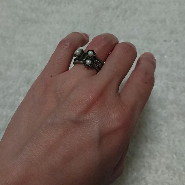 お花リング レディースのアクセサリー(リング(指輪))の商品写真