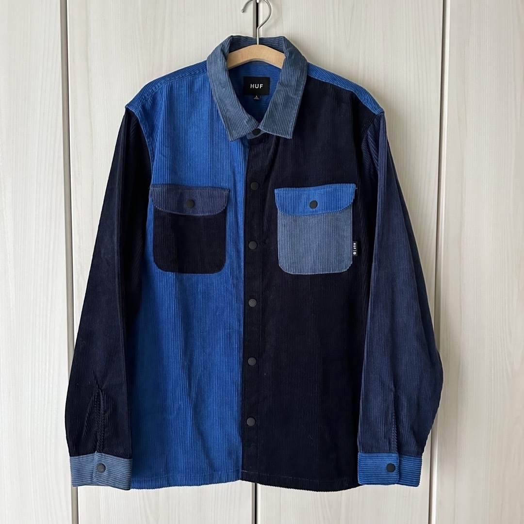 HUF - HUF コーデュロイシャツ CORD BLOCK OVERSHIRTの通販 by
