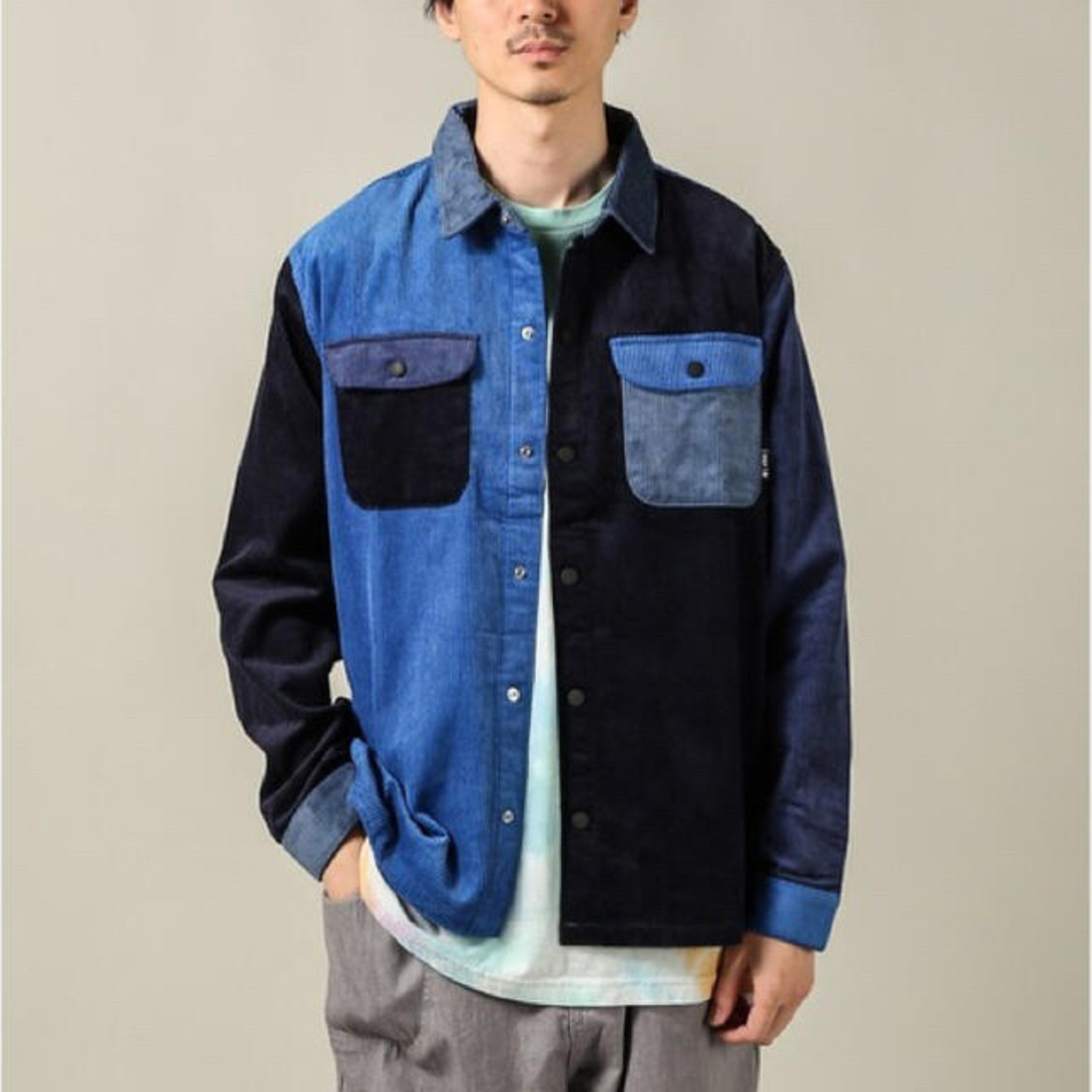 HUF - HUF コーデュロイシャツ CORD BLOCK OVERSHIRTの通販 by
