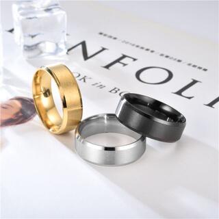 指輪 シンプル ステンレスリング 幅8mm(リング(指輪))