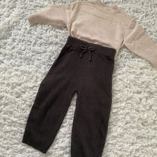 ザラ(ZARA)の《ちょこれーと様専用》サイズ80✿ニット素材 パンツ(パンツ)