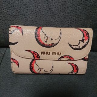 ミュウミュウ(miumiu)の正規品/ミュウミュウ/限定ムーンデザイン/折り財布(財布)