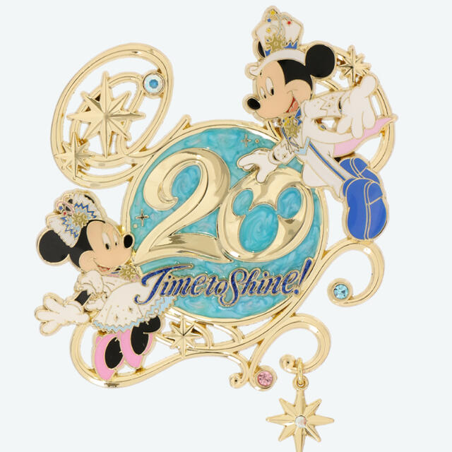 ★東京ディズニーシー20周年★タイムトゥシャイン★ピンバッジ★