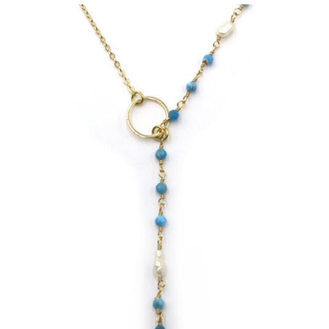 ネックレス パール ペンダントチェーン18k真珠 レディースのアクセサリー(ネックレス)の商品写真