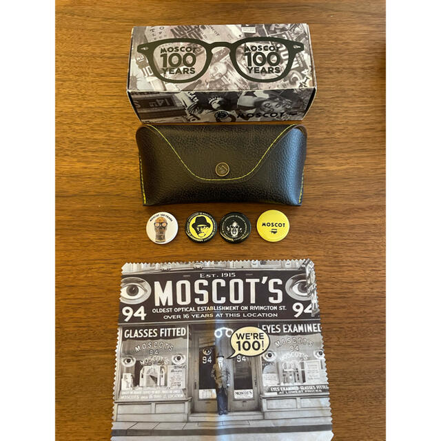 Moscot 100周年 限定　レア　メガネケース　バッジ　メガネクロス　セット