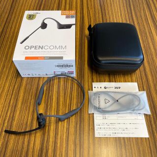 Aftershokz OPENCOMM スレートグレー 試聴のみ美品(ヘッドフォン/イヤフォン)