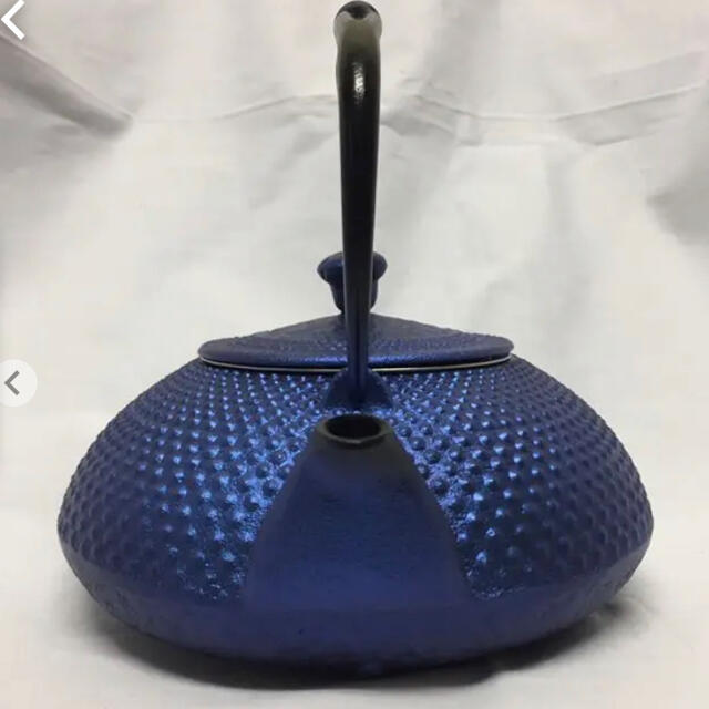 南部鉄器 鉄瓶 直火可 IH可 瑠璃色 - 食器