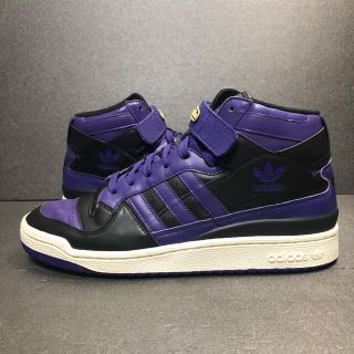 アディダス(adidas)の中古28㎝ US10 adidas FORUM MID G09375 黒×紫(スニーカー)