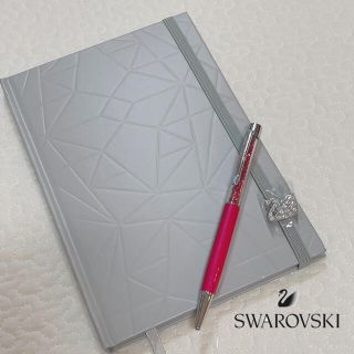 スワロフスキー(SWAROVSKI)の美品　スワロフスキーボールペン&ノートセット(ノート/メモ帳/ふせん)