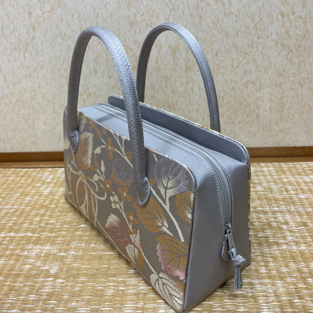 新品 正絹 西陣織 帯地使用 和装バッグ ハンドバッグ 訪問着 付け下げ