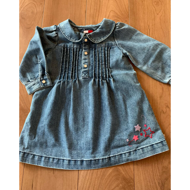 TOMMY HILFIGER(トミーヒルフィガー)の12〜18M トミー デニム ワンピース キッズ キッズ/ベビー/マタニティのベビー服(~85cm)(ワンピース)の商品写真