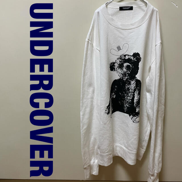 undercover ベアー　スウェット　トレーナー　ホワイト　サイズL