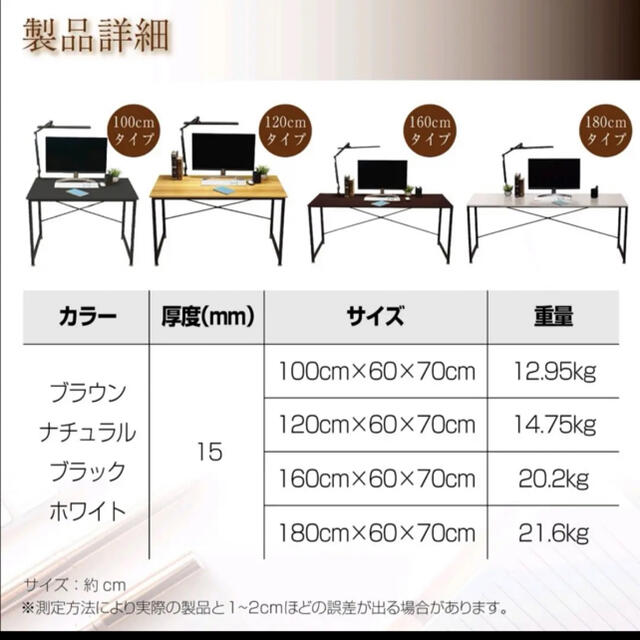 シンプルワーク デスク パソコンデスク ゲーミングデスク(180cm) www