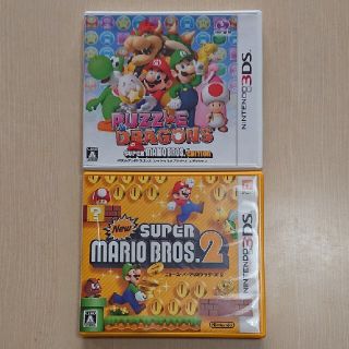 ニンテンドー3DS(ニンテンドー3DS)の3DSソフト ニュースーパーマリオブラザーズ2 パズル&ドラゴンズ(携帯用ゲームソフト)