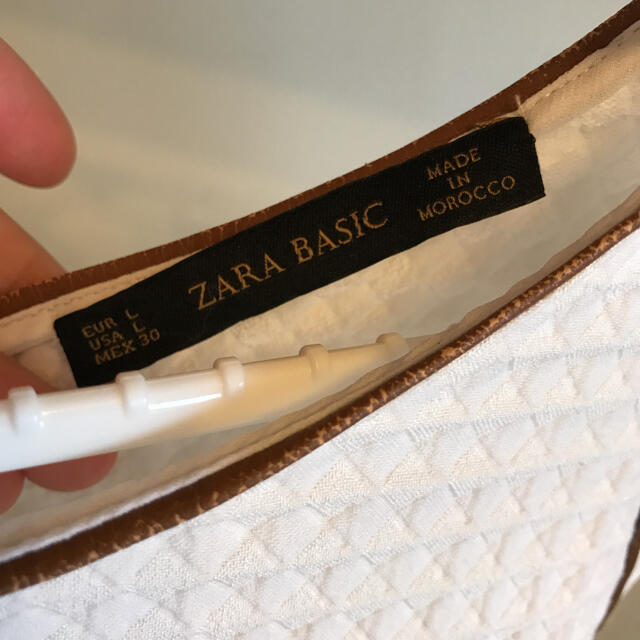 ZARA(ザラ)のZARA ワッフル　バックチャック レディースのトップス(カットソー(長袖/七分))の商品写真