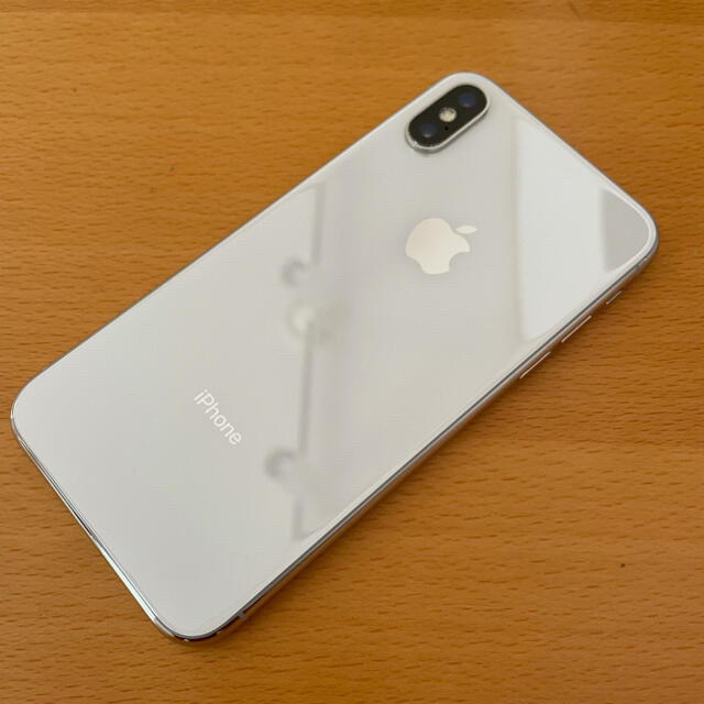 iPhone X   本体　シルバー　64G  SIMフリー　極美品 5
