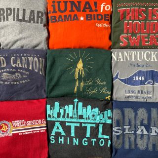 アメリカ古着 USA輸入 ビッグサイズ ロンT まとめ売り企業 イベント 地名 (Tシャツ/カットソー(七分/長袖))