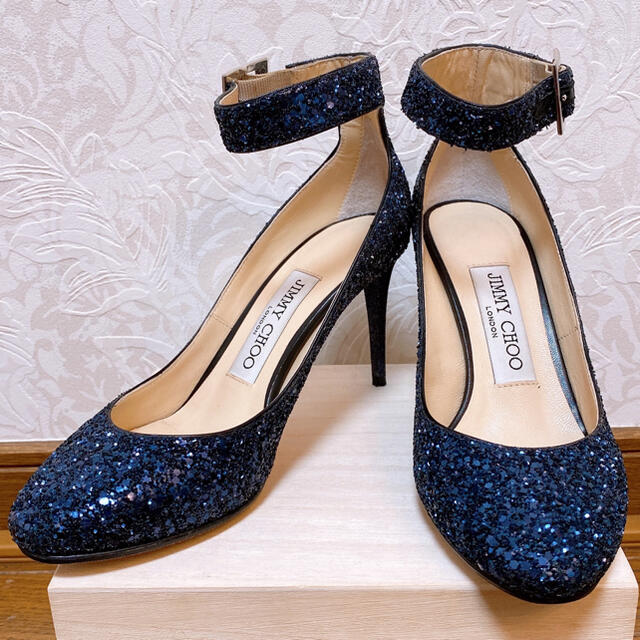 JIMMY CHOO ジミーチュー 靴 レディース ブーツ ラメ サイズ38 1/2 Lサイズ