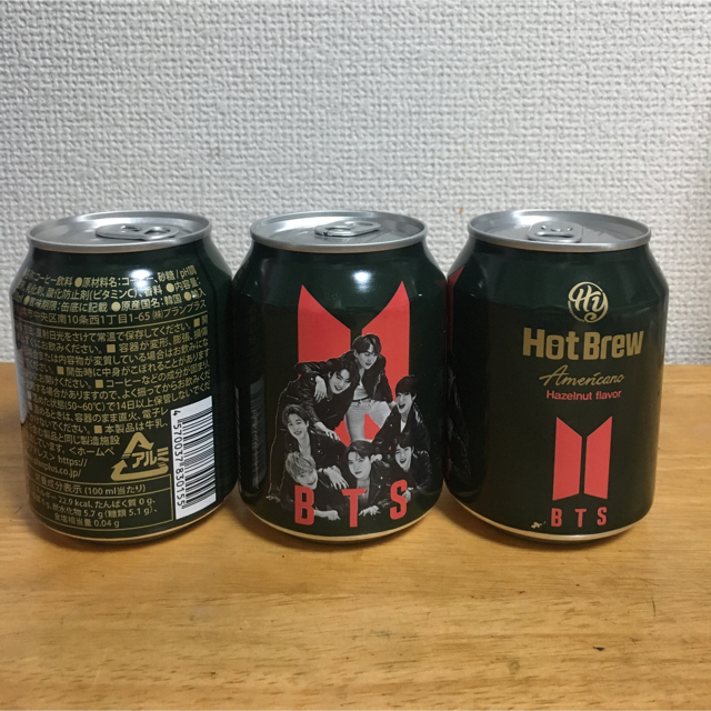 防弾少年団(BTS)(ボウダンショウネンダン)のBTS缶コーヒー Hot Brew 3本セット‼️日本先行販売‼️ 食品/飲料/酒の飲料(コーヒー)の商品写真