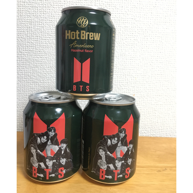 防弾少年団(BTS)(ボウダンショウネンダン)のBTS缶コーヒー Hot Brew 3本セット‼️日本先行販売‼️ 食品/飲料/酒の飲料(コーヒー)の商品写真