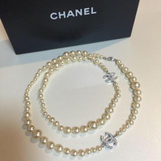 シャネル(CHANEL)のCHANELロングパールネックレス(ネックレス)