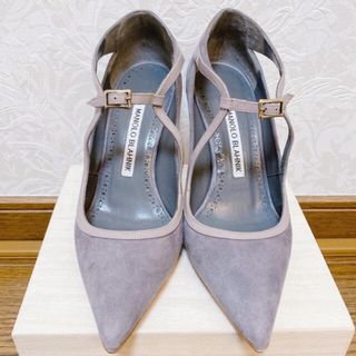マノロブラニク(MANOLO BLAHNIK)のManolo Blahnik マノロブラニク  ハンギシ　ストラップパンプス(ハイヒール/パンプス)