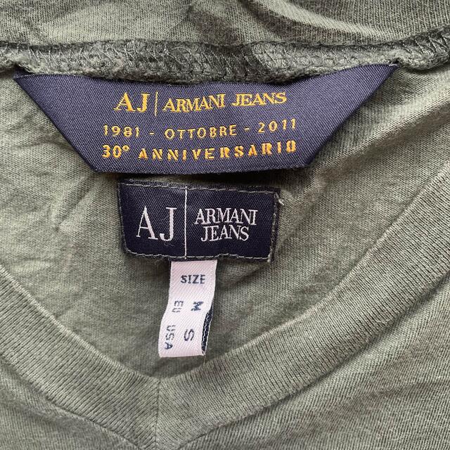 ARMANI JEANS(アルマーニジーンズ)のARMANIjeans メンズ　ロンT カーキ　Mサイズ メンズのトップス(Tシャツ/カットソー(七分/長袖))の商品写真