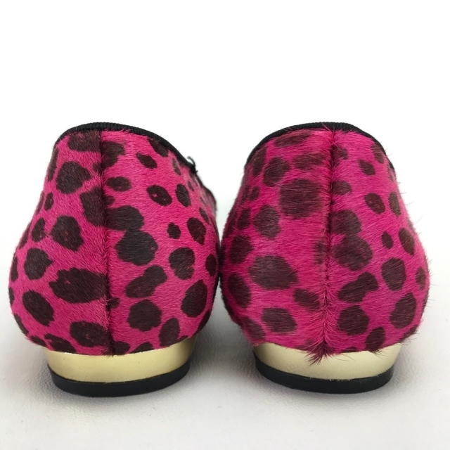 HYSTERIC GLAMOUR(ヒステリックグラマー)のヒステリックグラマー HYSTERIC GLAMOUR アニマル柄 フラット 靴その他 ハラコ ピンク ピンク 美品 レディースの靴/シューズ(その他)の商品写真
