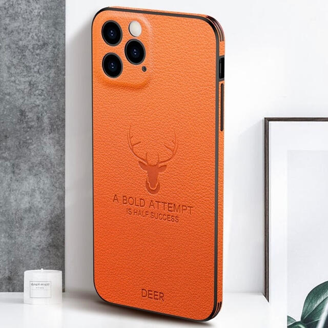 数量限定❗️iPhone 12 Pro ケース オレンジ レザー 耐衝撃 高級の通販 by paris decor|ラクマ iPhoneケース iPhone12PRO MAX カッコイイ オレンジ レザー