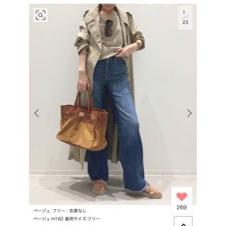 アパルトモンドゥーズィエムクラス(L'Appartement DEUXIEME CLASSE)のam様　Oversize Trench コート(トレンチコート)