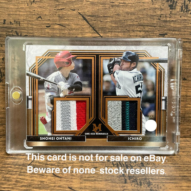 激レア!イチロー 大谷翔平 パッチカード topps ichiro ohtani-