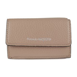 アレキサンダーマックイーン(Alexander McQueen)のAlexander McQueen アレキサンダーマックイーン  ミニ ウォレット 三つ折り財布 573524 レザー   ピンクベージュ系   コンパクトウォレット 【本物保証】(財布)