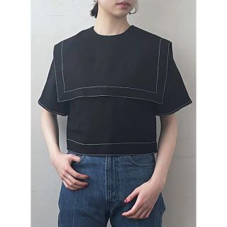 オオシマレイ(OSHIMA REI)のOSHIMA REI／オオシマレイ　BIG COLLAR BL(シャツ/ブラウス(半袖/袖なし))