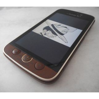 エヌイーシー(NEC)のN-02E★ONE PIECEコラボ★MEDIAS U 宝樹アダム 中古 スマホ(スマートフォン本体)