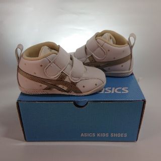 asics ベビー用シューズ　13.5cm ホワイトXゴールド(スニーカー)