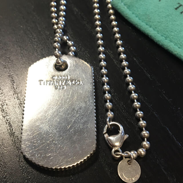 激安大特価SALE Tiffany ボールネックレス コインエッジ ドッグタグの