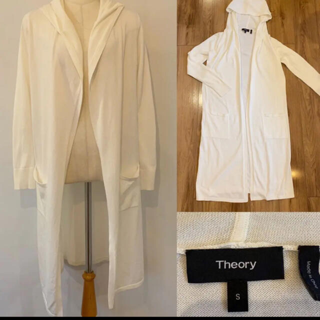 theory(セオリー)のtheory luxe セオリーリュクス  フード付き　ロング　カーディガン レディースのトップス(カーディガン)の商品写真