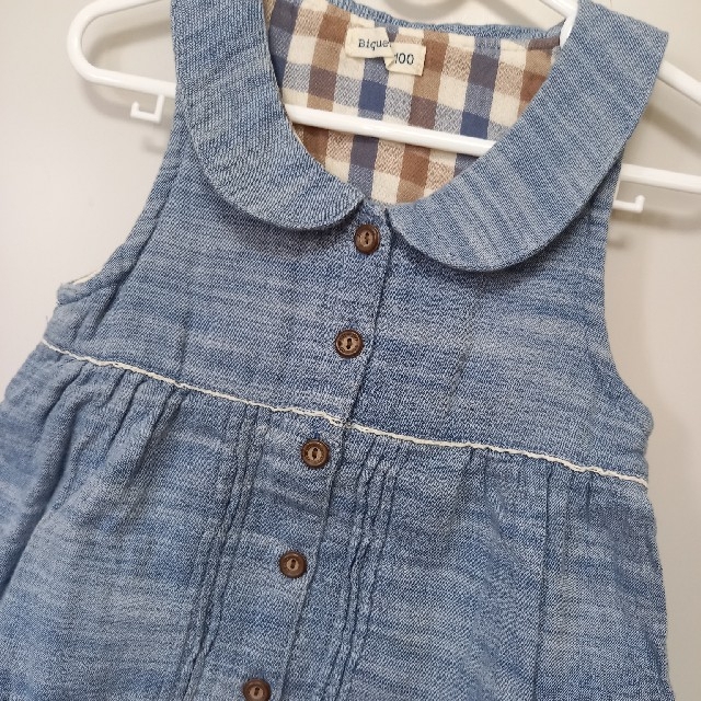 Biquette(ビケット)の美品　ワンピース♪ビケット100 キッズ/ベビー/マタニティのキッズ服女の子用(90cm~)(スカート)の商品写真