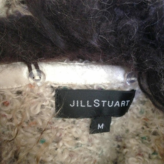 JILLSTUART(ジルスチュアート)のリアルファー付きニットガウン レディースのトップス(ニット/セーター)の商品写真