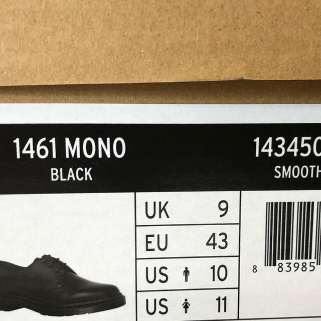 新品◉ドクターマーチン MONO ブラック 1461 3ホールギブソン 28.0 7