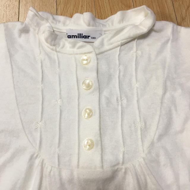 familiar(ファミリア)のfamilia 130カットソー キッズ/ベビー/マタニティのキッズ服女の子用(90cm~)(Tシャツ/カットソー)の商品写真